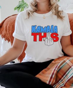 Official Kamala Harris This Middle Finger Salute Pointing Up Vote 4 Trump T Shirt