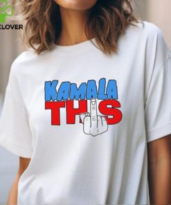 Official Kamala Harris This Middle Finger Salute Pointing Up Vote 4 Trump T Shirt