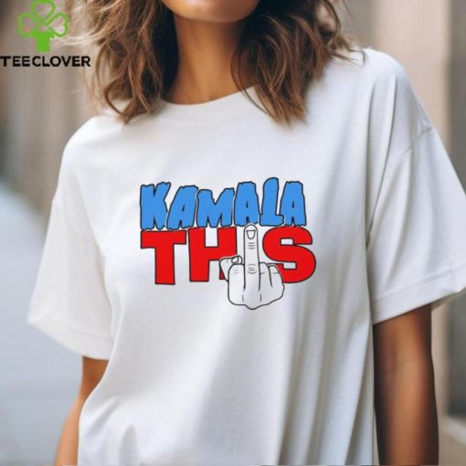 Official Kamala Harris This Middle Finger Salute Pointing Up Vote 4 Trump T Shirt