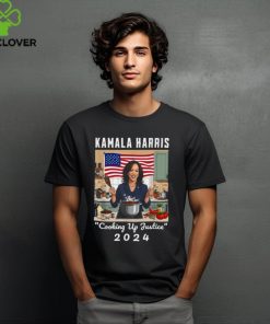 Official Kamala Harris cooking up justice fun political 2024 T shirt