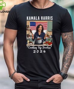 Official Kamala Harris cooking up justice fun political 2024 T shirt