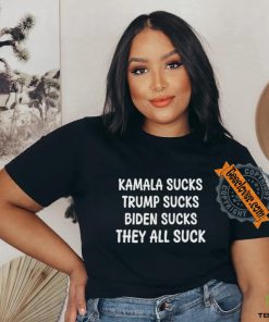 Official Kamala Sucks Trump Sucks Biden Sucks Shirt