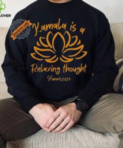Official Kamala is a Relaxing Thought Harris 2024 Lotus Swiftie Shirt