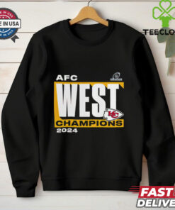 Official Kansas City Chiefs 2024 AFC West Division Champions Conquer NFL Playoffs t shirt
