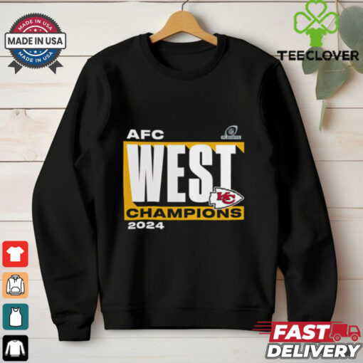 Official Kansas City Chiefs 2024 AFC West Division Champions Conquer NFL Playoffs t shirt