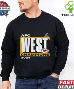 Official Kansas City Chiefs 2024 AFC West Division Champions Conquer NFL Playoffs t shirt