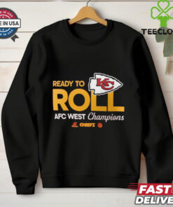 Official Kansas City Chiefs 2024 AFC West Division Champions Locker Room Trophy Collection T Shirt