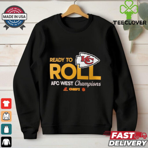 Official Kansas City Chiefs 2024 AFC West Division Champions Locker Room Trophy Collection T Shirt