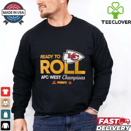 Official Kansas City Chiefs 2024 AFC West Division Champions Locker Room Trophy Collection T Shirt