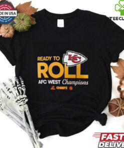Official Kansas City Chiefs 2024 AFC West Division Champions Locker Room Trophy Collection T Shirt