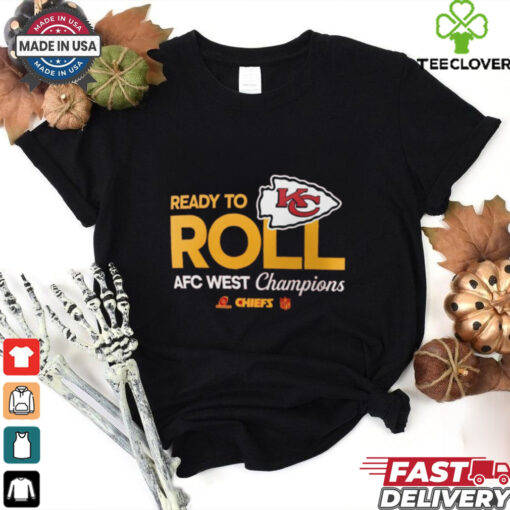 Official Kansas City Chiefs 2024 AFC West Division Champions Locker Room Trophy Collection T Shirt