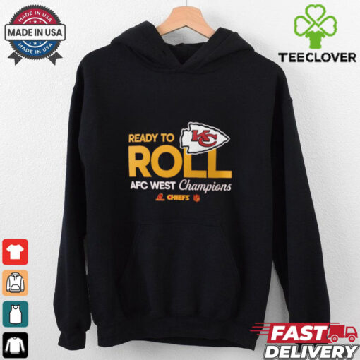 Official Kansas City Chiefs 2024 AFC West Division Champions Locker Room Trophy Collection T Shirt