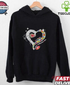 Official Kansas City Chiefs Autism Accept Understand Love Heart Diamond T shirts