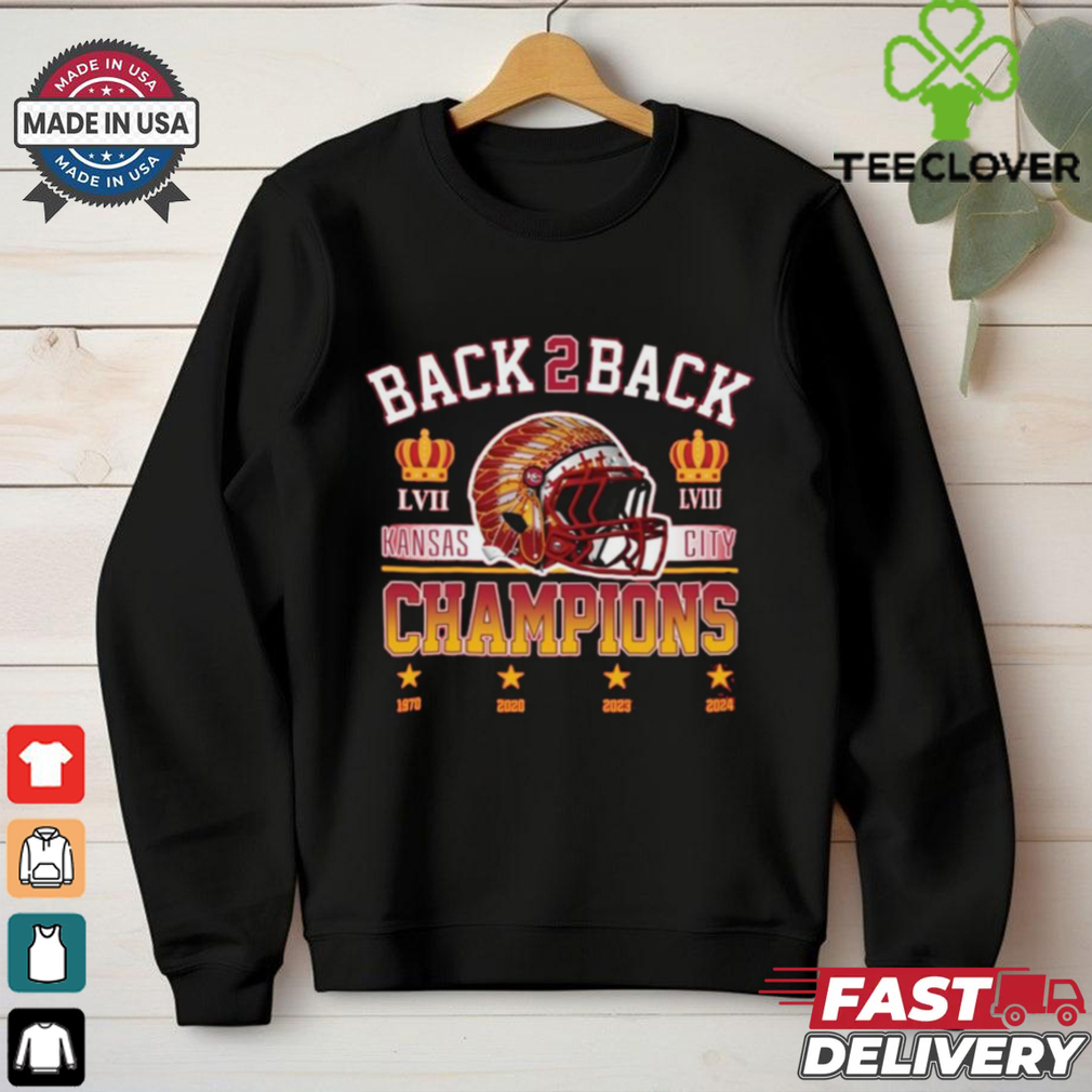 Official Kansas City Chiefs Back 2 Back Champions 1970 2020 2023 2024 NFL t shirt Official Kansas City Chiefs Back 2 Back Champions 1970 2020 2023 2024 NFL t shirt