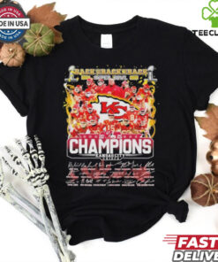 Official Kansas City Chiefs Back To Back Super Bowl LIX Champions 2024 2025 Signatures Helmet Trophy T shirts