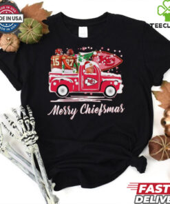 Official Kansas City Chiefs Football The 12 Days Of Chiefsmas Merry Christmas Shirt