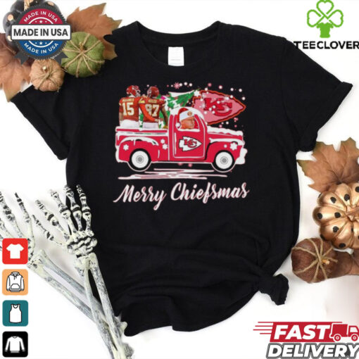 Official Kansas City Chiefs Football The 12 Days Of Chiefsmas Merry Christmas Shirt