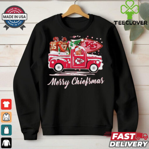 Official Kansas City Chiefs Football The 12 Days Of Chiefsmas Merry Christmas Shirt