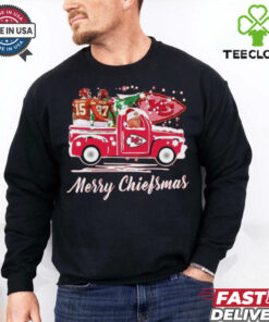 Official Kansas City Chiefs Football The 12 Days Of Chiefsmas Merry Christmas Shirt