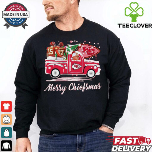 Official Kansas City Chiefs Football The 12 Days Of Chiefsmas Merry Christmas Shirt