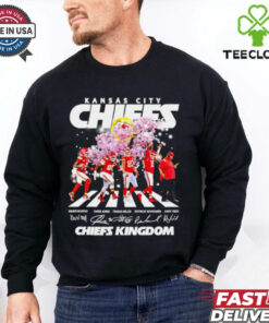 Official Kansas City Chiefs Kingdom Abbey Road peach blossom signature shirt