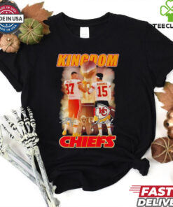 Official Kansas City Chiefs Kingdom Travis Kelce and Patrick Mahomes Signatures shirt
