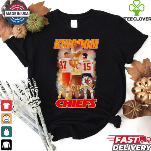 Official Kansas City Chiefs Kingdom Travis Kelce and Patrick Mahomes Signatures shirt