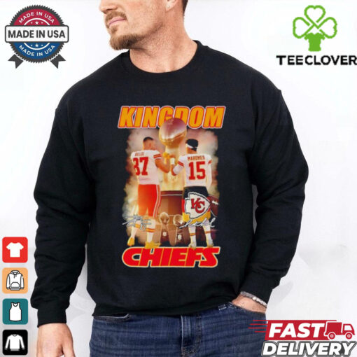 Official Kansas City Chiefs Kingdom Travis Kelce and Patrick Mahomes Signatures shirt