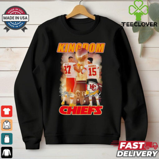 Official Kansas City Chiefs Kingdom Travis Kelce and Patrick Mahomes Signatures shirt