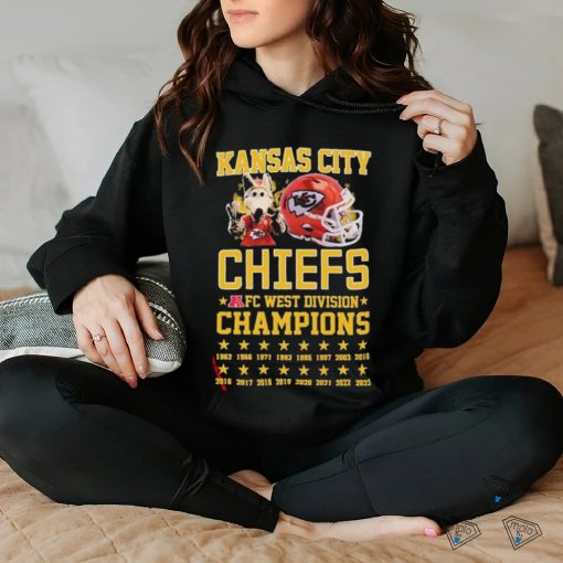 Official Kansas City Chiefs Mascot 8 Straight AFC West Division Champions hoodie, sweater, longsleeve, shirt v-neck, t-shirt