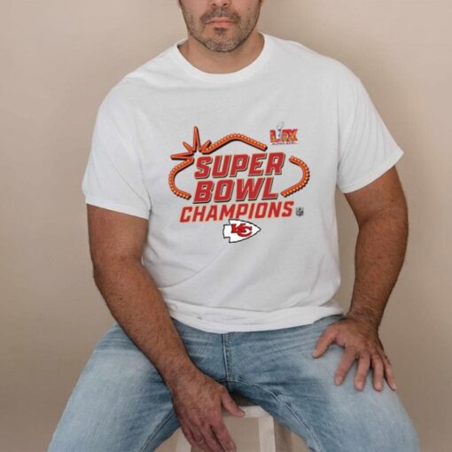 Official Kansas City Chiefs Super Bowl LIX Champions Locker Room Logo Tee