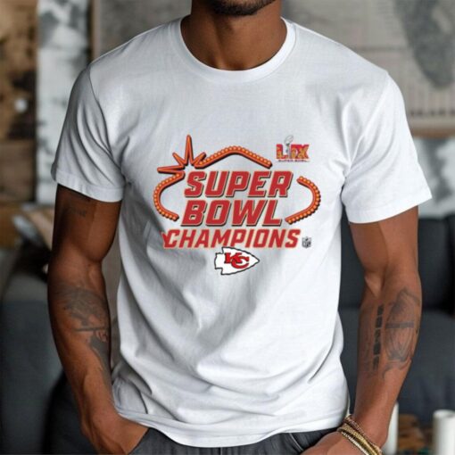 Official Kansas City Chiefs Super Bowl LIX Champions Locker Room Logo Tee