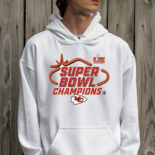 Official Kansas City Chiefs Super Bowl LIX Champions Locker Room Logo Tee