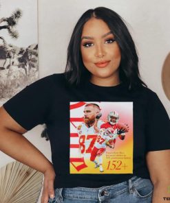 Official Kansas City Chiefs Travis Kelce Passes Jerry Rice For The Most Catches In NFL Postseason History Classic T Shirt