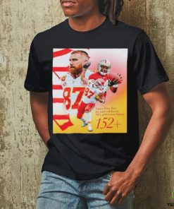 Official Kansas City Chiefs Travis Kelce Passes Jerry Rice For The Most Catches In NFL Postseason History Classic T Shirt