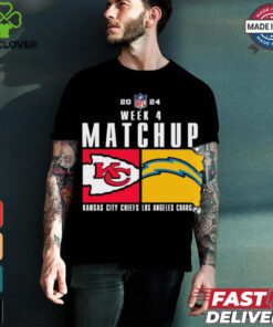 Official Kansas City Chiefs Vs. Los Angeles Charger 2024 Nfl Week 4 Matchup T Shirt