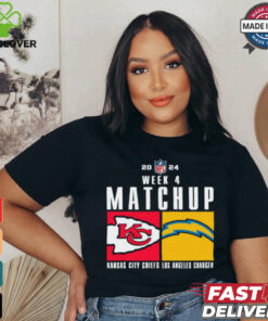 Official Kansas City Chiefs Vs. Los Angeles Charger 2024 Nfl Week 4 Matchup T Shirt