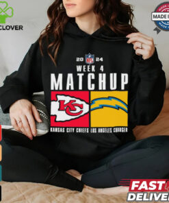 Official Kansas City Chiefs Vs. Los Angeles Charger 2024 Nfl Week 4 Matchup T Shirt