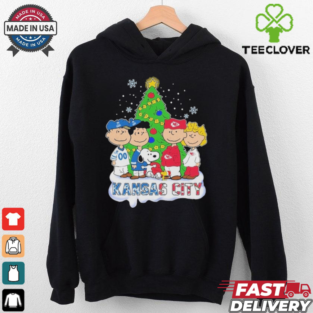 Official Kansas City Chiefs x Kansas City Royals Merry Christmas T Shirt Official Kansas City Chiefs x Kansas City Royals Merry Christmas T Shirt