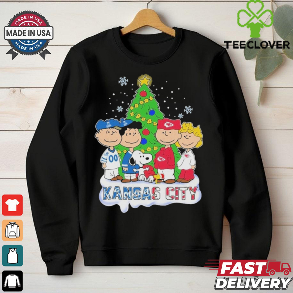 Official Kansas City Chiefs x Kansas City Royals Merry Christmas T Shirt Official Kansas City Chiefs x Kansas City Royals Merry Christmas T Shirt