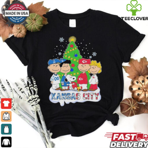 Official Kansas City Chiefs x Kansas City Royals Merry Christmas T Shirt