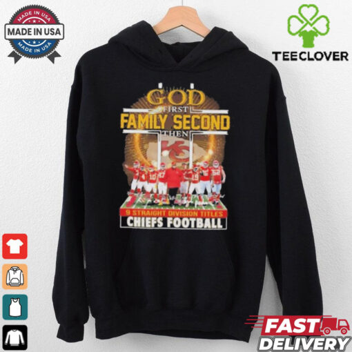 Official Kansas City God 1st Family 2nd The 9 Straight Division Titles Champs Shirts