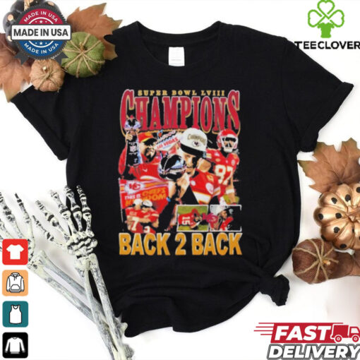 Official Kansas City Super Bowl Lviii Champ Back 2 Back 2024 T Shirt