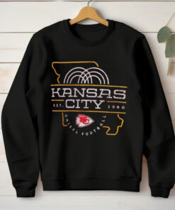 Official Kansas City est 1960 Chiefs football map shirt