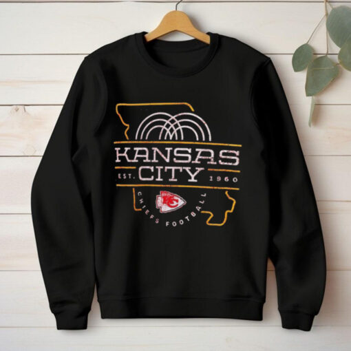 Official Kansas City est 1960 Chiefs football map shirt