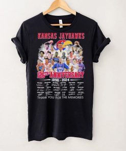 Official Kansas Jayhawks 126th Anniversary 1898 2024 Thank You For The Memories Signatures Shirt