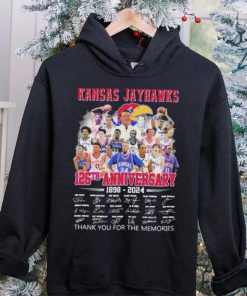 Official Kansas Jayhawks 126th Anniversary 1898 2024 Thank You For The Memories Signatures Shirt