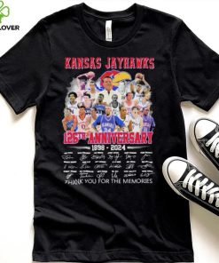 Official Kansas Jayhawks 126th Anniversary 1898 2024 Thank You For The Memories Signatures Shirt