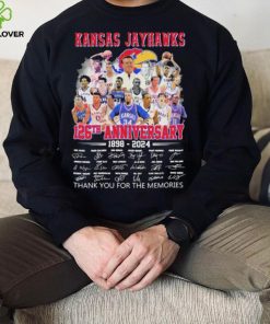 Official Kansas Jayhawks 126th Anniversary 1898 2024 Thank You For The Memories Signatures Shirt