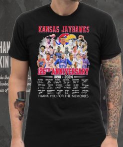 Official Kansas Jayhawks 126th Anniversary 1898 2024 Thank You For The Memories Signatures Shirt